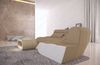 Mini Stoff Ecksofa Concept L Form - Mikrofaserstoff - cappuccino-weiß - Rechts Bild 5