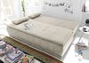 Schlafsofa >LUIGI LUX 3DL< Liegefläche 160x200cm, Bezug sand - 211x93x103 (BxHxT) Bild 2