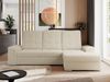 L-förmige Ecksofa mit gesteppter Sitzfläche und Rückenlehne, verstellbare Rückenkissen, Schlaffunktion und Bettkasten - MADRITO - Beige Boucle - rechte Seite Bild 3
