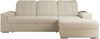 L-förmige Ecksofa mit gesteppter Sitzfläche und Rückenlehne, verstellbare Rückenkissen, Schlaffunktion und Bettkasten - MADRITO - Beige Boucle - rechte Seite Bild 5
