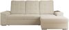 L-förmige Ecksofa mit gesteppter Sitzfläche und Rückenlehne, verstellbare Rückenkissen, Schlaffunktion und Bettkasten - MADRITO - Beige Boucle - rechte Seite Bild 4