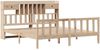 vidaXL Massivholzbett mit Regal ohne Matratze 180x200 cm Kiefernholz 3321749 Bild 3