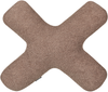 Kissen 2er Set Ohne Muster HESPERIS Bouclé Braun Bild 4