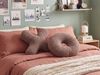 Kissen 2er Set Ohne Muster HESPERIS Bouclé Braun Bild 3