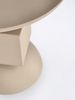 Beistelltisch Akla aus Metall, rundes Design, modern, beige, pulverbeschichtet, für Indoor Bild 3