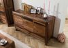 Sideboard Sheesham 140x45x80 dunkelbraun lackiert ANCONA #221 Bild 2