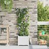 vidaXL Garten-Pflanzgefäß Weiß 40 x 40 x 142 cm PP 42002917 Bild 3