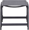 Siena Garden Tesoro Hocker – Aluminium & Ranotex in silber schwarz (M29540) Bild 2