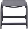 Siena Garden Tesoro Hocker – Aluminium & Ranotex in silber schwarz (M29540) Bild 4