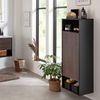 FACKELMANN B.PARIS Midischrank 40 cm breit, Braun Dunkel/Schwarz, Türanschlag links Bild 2