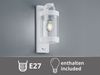 LED Außenwandleuchte mit Bewegungsmelder, Laterne Weiß, Höhe 33cm Bild 5