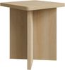 Selsey 'Qubeo' Couchtisch 42 cm, quadratisch mit Kreuzgestell, Holzoptik Eiche Bild 4