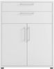 Dmora Kommode Agra, Wohnzimmerbuffet, Wohnzimmer-Sideboard, Moderne Küchen-Speisekammer, 89x40 h113 cm, Weiß Bild 5