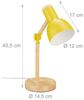 Relaxdays Schreibtischlampe Holz verstellbar Bild 4