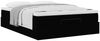 vidaXL Ottoman-Bett mit Matratze Schwarz 140x190 cm Stoff 3311108 Bild 5