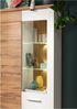 Vitrine LIV'IN Matera, Holzwerkstoff, Weiß, Holzfarben, 80 x 202 x 39 cm Bild 2