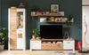 Vitrine LIV'IN Matera, Holzwerkstoff, Weiß, Holzfarben, 80 x 202 x 39 cm Bild 3