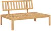 vidaXL Garten-Mittelsofas aus Paletten 2 Stk. mit Kissen Akazienholz 3209360 Bild 3