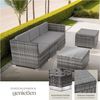 tectake Loungeset Rattan Lounge, (Set, 5-tlg), für 3 bis 4 Personen Bild 3