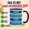 Momentals Tasse Wir werden dir fehlen - Abschiedsgeschenk Kollege Kollegin Kollegen, Gratis Versand · Links-&Rechtshänder · Spülmaschinenfest Bild 2