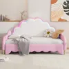 Schlafsofa mit Bettfunktion, 140x200 cm, Kopfteil mit RGB LED-Beleuchtung, Jugendbett, Doppelbett, Kunstleder Bild 5