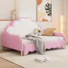 Schlafsofa mit Bettfunktion, 140x200 cm, Kopfteil mit RGB LED-Beleuchtung, Jugendbett, Doppelbett, Kunstleder Bild 2