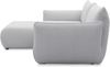 DOMO. collection Ecksofa 800 022, kleines Modulsofa in L-Form mit Taschenfederkern und attraktiver Biese-Naht, Sofa, Polsterecke, Eckcouch 194 x 168 x 79 cm (BxTxH), hellgrau Bild 3