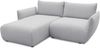 DOMO. collection Ecksofa 800 022, kleines Modulsofa in L-Form mit Taschenfederkern und attraktiver Biese-Naht, Sofa, Polsterecke, Eckcouch 194 x 168 x 79 cm (BxTxH), hellgrau Bild 2
