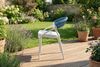 KAWOLA Gartenstuhl KISO Outdoor weiß mit Kissen Rückenlehne Rope dunkelblau 79 x 58 x 54 cm Bild 4