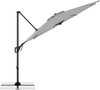 Doppler Sonnenschirm / Ampelschirm "LIFE 310 Side", hellgrau, Ø 310 cm Bild 4