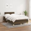 vidaXL Boxspringbett mit Matratze Dunkelbraun 120x190 cm Stoff 3269803 Bild 3