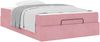 vidaXL Bettgestell mit Matratze 2 pcs Rosa Samt 3399551 Bild 3