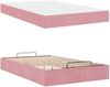 vidaXL Bettgestell mit Matratze 2 pcs Rosa Samt 3399551 Bild 5