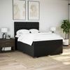 vidaXL Boxspringbett mit Matratze Schwarz 140x190 cm Stoff 3290492 Bild 3