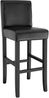 tectake Barhocker 4er Set Barhocker, gepolstert mit Rückenlehne Bild 5