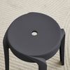 HOME DELUXE Hocker stapelbar NIVO – Schwarz, 2er Set Bild 4