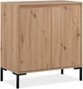 Kommode >Korsika< (BxHxT: 81x87x40 cm) in Dekor Artisan Oak - 81x87x40cm (BxHxT) Bild 1