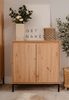 Kommode >Korsika< (BxHxT: 81x87x40 cm) in Dekor Artisan Oak - 81x87x40cm (BxHxT) Bild 2