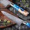 8 Inch Kochmesser extra scharf mit unikatem Holzgriff Das Allzweckmesser in der Küche Bild 4