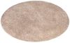 carpet city Shaggy Hochflor Teppich - Rund 200 cm - Sand-Beige - Langflor Wohnzimmerteppich - Einfarbig Uni Modern - Flauschig-Weiche Teppiche Schlafzimmer Deko Bild 4