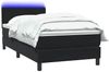 vidaXL Boxspringbett mit Matratze & LED Schwarz 90x210 cm Samt 3316673 Bild 3