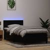 vidaXL Boxspringbett mit Matratze & LED Schwarz 90x210 cm Samt 3316673 Bild 4