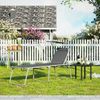 SONGMICS klappbare Sonnenliege, 65 x 200 x 48 cm, bis 150 kg belastbar, Liegestuhl, Gartenliege, extra groß, mit Sonnendach, Rückenlehne verstellbar, dunkelgrau GCB26GY Bild 2