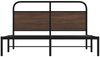 vidaXL Bettgestell ohne Matratze 150x200 cm Braun Eichen-Optik 4100309 Bild 5