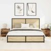 vidaXL Nachttisch 2 pcs Altholz 50 x 39 x 41 cm Holzwerkstoff 863073 Bild 4