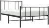 vidaXL Bettgestell mit Kopf- und Fußteil Metall Schwarz 90x190 cm 352490 Bild 5