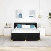 vidaXL Boxspringbett mit Matratze Schwarz 160 x 200 cm Stoff 3340222 Bild 3
