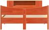 vidaXL Massivholzbett ohne Matratze Wachsbraun 160x200 Kiefernholz 3323295 Bild 4