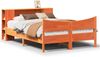 vidaXL Massivholzbett ohne Matratze Wachsbraun 160x200 Kiefernholz 3323295 Bild 2