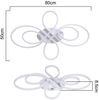 ZMH Deckenlampe LED Deckenleuchte Dimmbar - Wohnzimmerlampe 80cm Wohnzimmer 78W Modern Schlafzimmerlampe Schlafzimmer Weiß Design mit Fernbedienung Deckenbeleuchtung Groß für Esszimmer Büro Küche Bild 2